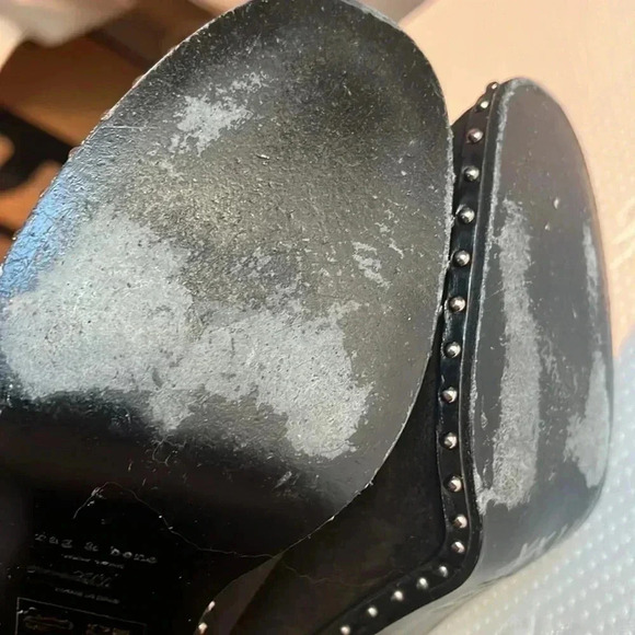 Rag and bone black suede studded boots size 7.5 - Picture 8 of 9